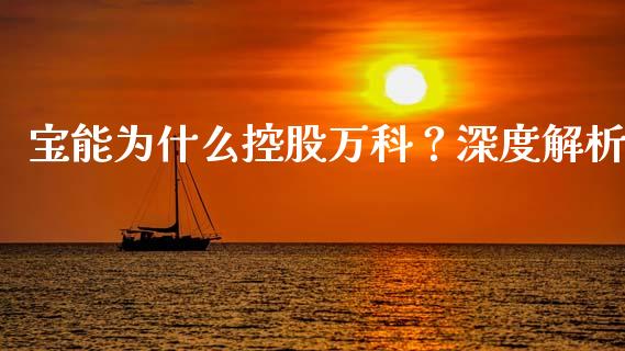 宝能为什么控股万科？深度解析_https://www.fcdydaikuan.com_恒指期货直播_第1张