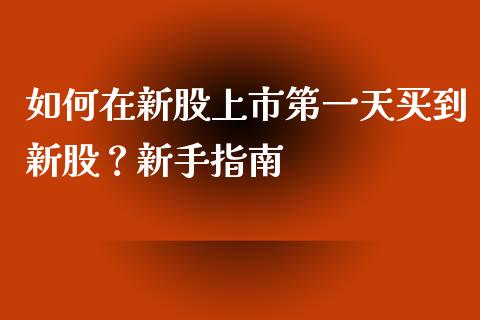 如何在新股上市第一天买到新股?新手指南_恒生指数直播室_第1张_恒生指数直播室_恒指期货直播_德指期货直播_黄金期货直播 如何在新股上市第一天买到新股?新手指南_https://www.fcdydaikuan.com_恒生指数直播室_第1张