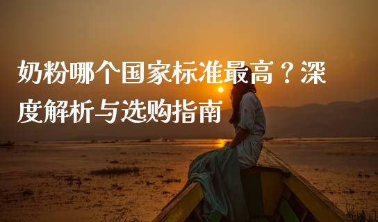 奶粉哪个国家标准最高？深度解析与选购指南_https://www.fcdydaikuan.com_恒指期货直播_第1张
