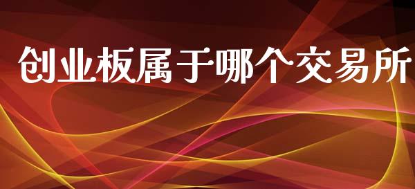 创业板属于哪个交易所_https://www.fcdydaikuan.com_德指期货直播_第1张