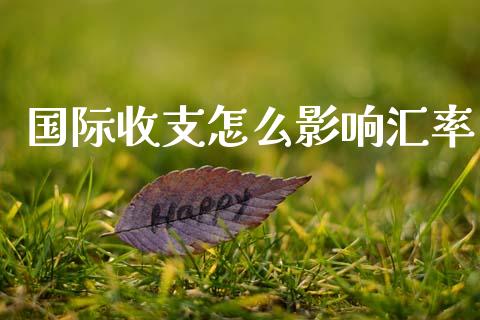 国际收支怎么影响汇率_https://www.fcdydaikuan.com_德指期货直播_第1张
