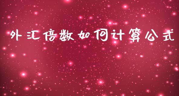 外汇倍数如何计算公式_https://www.fcdydaikuan.com_恒生指数直播室_第1张