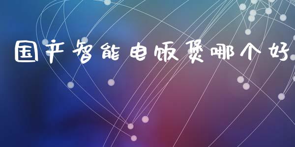 国产智能电饭煲哪个好_https://www.fcdydaikuan.com_黄金期货直播_第1张