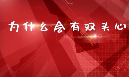 为什么会有双头心_https://www.fcdydaikuan.com_黄金期货直播_第1张