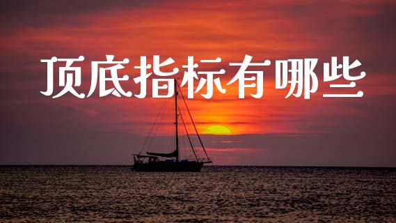顶底指标有哪些_https://www.fcdydaikuan.com_黄金期货直播_第1张