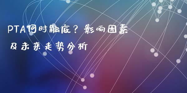 PTA何时触底？影响因素及未来走势分析_https://www.fcdydaikuan.com_恒生指数直播室_第1张