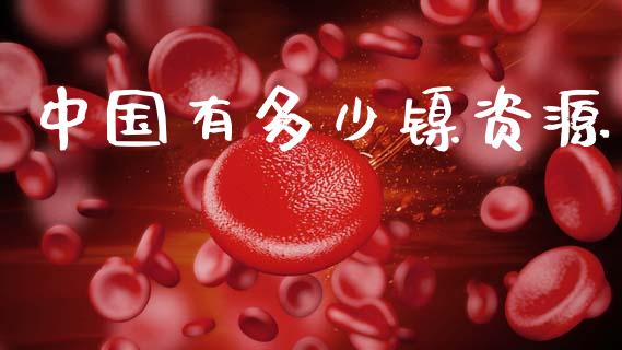 中国有多少镍资源_https://www.fcdydaikuan.com_德指期货直播_第1张