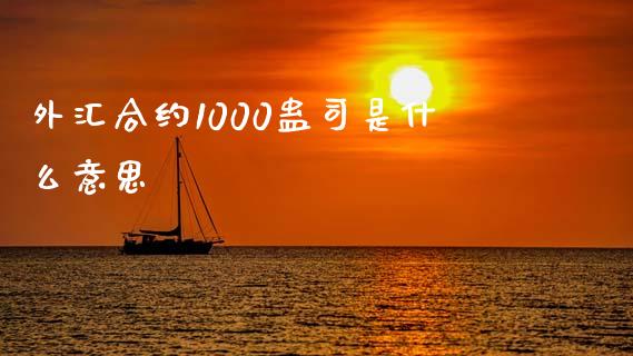 外汇合约1000蛊司是什么意思_https://www.fcdydaikuan.com_黄金期货直播_第1张