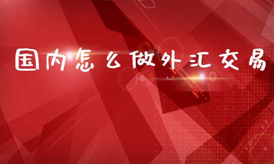 国内怎么做外汇交易_https://www.fcdydaikuan.com_恒生指数直播室_第1张