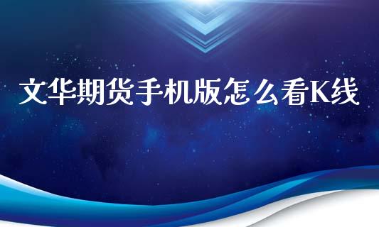 文华期货手机版怎么看K线_https://www.fcdydaikuan.com_恒指期货直播_第1张