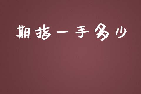 期指一手多少_https://www.fcdydaikuan.com_恒生指数直播室_第1张