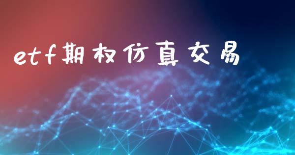 etf期权仿真交易_https://www.fcdydaikuan.com_德指期货直播_第1张