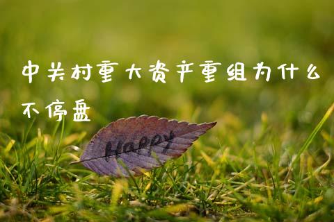 中关村重大资产重组为什么不停盘_https://www.fcdydaikuan.com_恒指期货直播_第1张