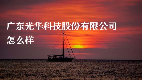 广东光华科技股份有限公司怎么样_https://www.fcdydaikuan.com_黄金期货直播_第1张