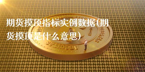 期货摸顶指标实例数据(期货摸顶是什么意思)_https://www.fcdydaikuan.com_德指期货直播_第1张