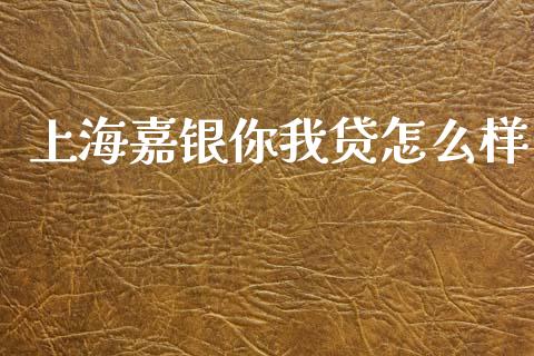 上海嘉银你我贷怎么样_https://www.fcdydaikuan.com_黄金期货直播_第1张
