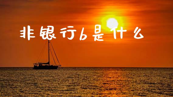非银行b是什么_https://www.fcdydaikuan.com_德指期货直播_第1张