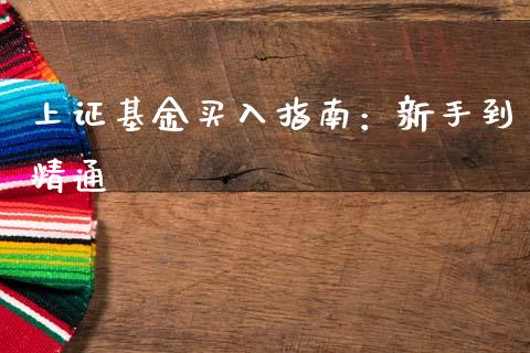 上证基金买入指南：新手到精通_https://www.fcdydaikuan.com_黄金期货直播_第1张