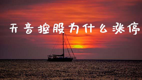 天音控股为什么涨停_https://www.fcdydaikuan.com_恒指期货直播_第1张