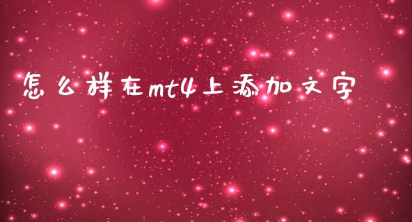 怎么样在mt4上添加文字_https://www.fcdydaikuan.com_恒指期货直播_第1张