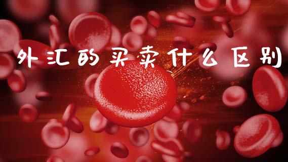 外汇的买卖什么区别_https://www.fcdydaikuan.com_黄金期货直播_第1张