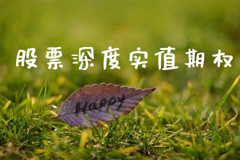股票深度实值期权_https://www.fcdydaikuan.com_黄金期货直播_第1张