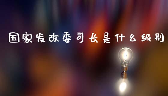 国家发改委司长是什么级别_https://www.fcdydaikuan.com_恒指期货直播_第1张