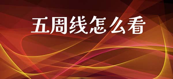 五周线怎么看_https://www.fcdydaikuan.com_恒指期货直播_第1张