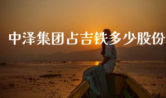 中泽集团占吉铁多少股份_https://www.fcdydaikuan.com_恒生指数直播室_第1张