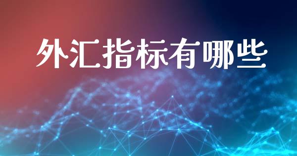 外汇指标有哪些_https://www.fcdydaikuan.com_恒生指数直播室_第1张