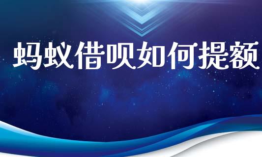 蚂蚁借呗如何提额_https://www.fcdydaikuan.com_恒指期货直播_第1张