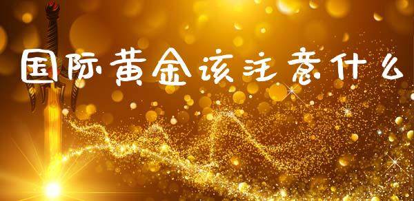 国际黄金该注意什么_https://www.fcdydaikuan.com_恒生指数直播室_第1张