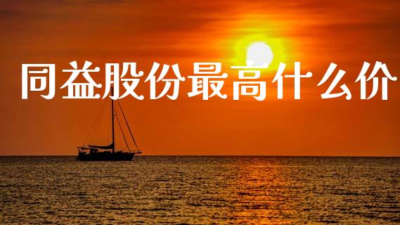 同益股份最高什么价_https://www.fcdydaikuan.com_黄金期货直播_第1张