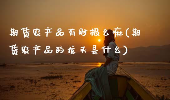 期货农产品有财报么嘛(期货农产品的龙头是什么)_https://www.fcdydaikuan.com_恒指期货直播_第1张