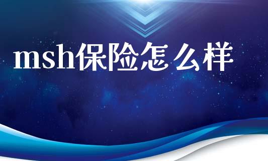 msh保险怎么样_https://www.fcdydaikuan.com_恒生指数直播室_第1张