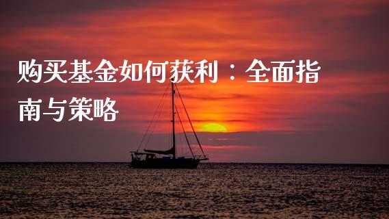 购买基金如何获利：全面指南与策略_https://www.fcdydaikuan.com_黄金期货直播_第1张