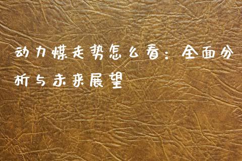 动力煤走势怎么看：全面分析与未来展望_https://www.fcdydaikuan.com_恒指期货直播_第1张