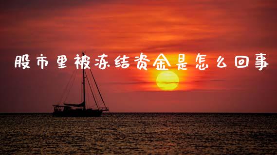 股市里被冻结资金是怎么回事_https://www.fcdydaikuan.com_黄金期货直播_第1张