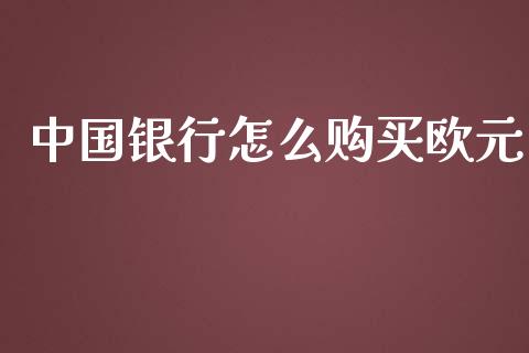 中国银行怎么购买欧元_https://www.fcdydaikuan.com_黄金期货直播_第1张