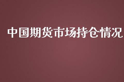 中国期货市场持仓情况_https://www.fcdydaikuan.com_恒生指数直播室_第1张
