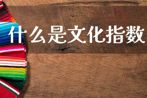 什么是文化指数_https://www.fcdydaikuan.com_恒生指数直播室_第1张