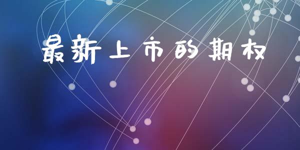 最新上市的期权_https://www.fcdydaikuan.com_恒指期货直播_第1张