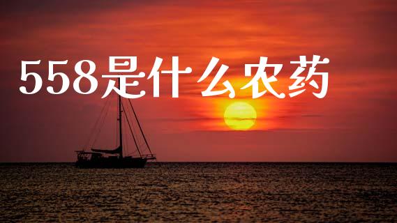 558是什么农药_https://www.fcdydaikuan.com_德指期货直播_第1张