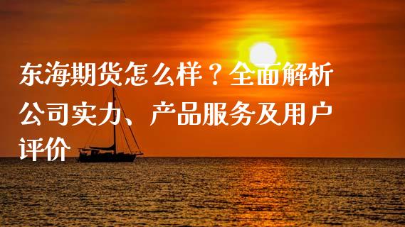 东海期货怎么样？全面解析公司实力、产品服务及用户评价_https://www.fcdydaikuan.com_德指期货直播_第1张