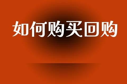 如何购买回购_https://www.fcdydaikuan.com_德指期货直播_第1张