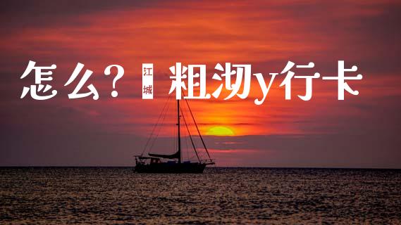 怎么?痈粗沏y行卡_https://www.fcdydaikuan.com_德指期货直播_第1张