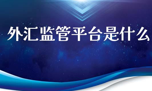 外汇监管平台是什么_https://www.fcdydaikuan.com_德指期货直播_第1张
