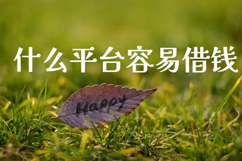 什么平台容易借钱_https://www.fcdydaikuan.com_恒生指数直播室_第1张