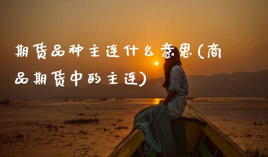 期货品种主连什么意思(商品期货中的主连)_https://www.fcdydaikuan.com_黄金期货直播_第1张