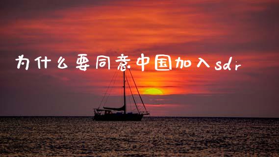 为什么要同意中国加入sdr_https://www.fcdydaikuan.com_黄金期货直播_第1张